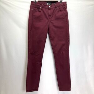 Lucky Brand Womens‎ Burgundy AVA LEGGING Skinny Jeans Size 10